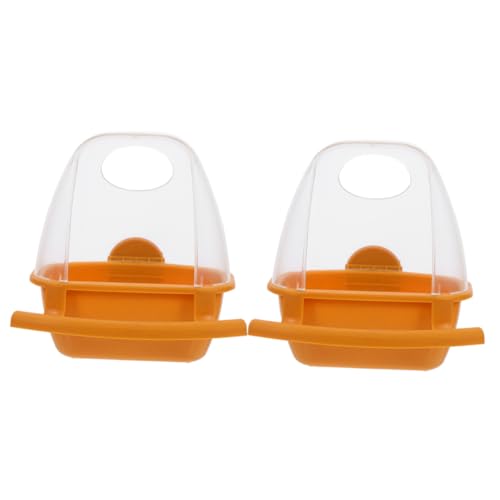 WOONEKY 2stücke Hängende Futterschalen Für Vögel Futter Und Wasserspender Für Papageien Und Sittiche Einfach Zu Reinigen Für Kleine Vögel Braun WOONEKY 2stücke Hängende Futterschalen Für Vögel Futter Und Wasserspender Für Papageien Und Sittiche Einfach Zu Reinigen Für Kleine Vögel Braun von WOONEKY
