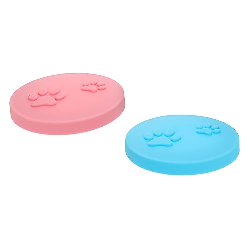 WOONEKY 2stücke Katzenfutter Dosenabdeckungen Aus Verschluss Für Frische Und Geschmack Flexible Langlebige Und Praktische Futterdeckel Für Haustiere Rosa Blau WOONEKY 2stücke Katzenfutter Dosenabdeckungen Aus Verschluss Für Frische Und Geschmack Flexible Langlebige Und Praktische Futterdeckel Für Haustiere Rosa Blau von WOONEKY