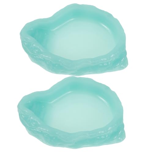 WOONEKY 2stücke Leuchtende Futter Und Wasserschalen Für Reptilien Terrarium Zubehör Für Schildkröten Eidechsen Und Geckos rutschfest Hochwertigem Resin s WOONEKY 2stücke Leuchtende Futter Und Wasserschalen Für Reptilien Terrarium Zubehör Für Schildkröten Eidechsen Und Geckos rutschfest Hochwertigem Resin s von WOONEKY