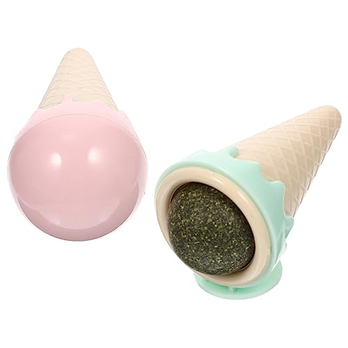 WOONEKY Mit natürlicher Katzenminze gefüllte Spielzeuge Katzenspielzeug Eiscreme-Beißspielzeug ideal für die Katzenübung WOONEKY Mit natürlicher Katzenminze gefüllte Spielzeuge Katzenspielzeug Eiscreme-Beißspielzeug ideal für die Katzenübung von WOONEKY
