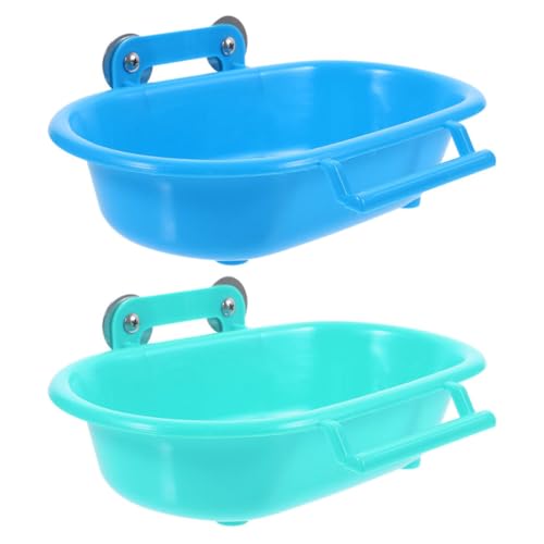 WOONEKY 2 Stück Kunststoff Papageien Badewanne Praktische Badewanne für Wellensittiche und Vögel Einfach zu Reinigen Langlebiges Material für Spaß Beim Baden WOONEKY 2 Stück Kunststoff Papageien Badewanne Praktische Badewanne für Wellensittiche und Vögel Einfach zu Reinigen Langlebiges Material für Spaß Beim Baden von WOONEKY