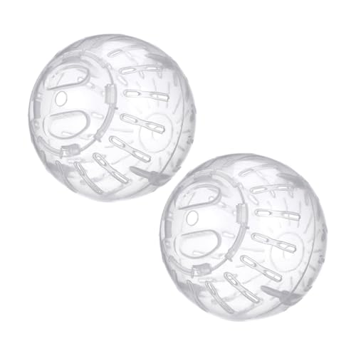 WOONEKY 2 Stück Mini Hamster Laufkugel Transparent Kleintier Übungsball für Zwerghamster Aktives zur Beschäftigung und Bewegungsförderung Tragbar und Vielseitig Einsetzbar WOONEKY 2 Stück Mini Hamster Laufkugel Transparent Kleintier Übungsball für Zwerghamster Aktives zur Beschäftigung und Bewegungsförderung Tragbar und Vielseitig Einsetzbar von WOONEKY