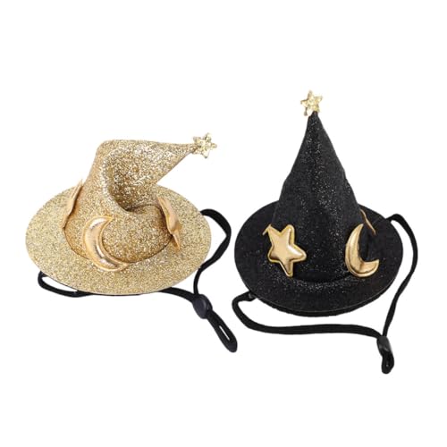 WOONEKY 2 Stück Niedliche Tierhexenhüte für Kleine Haustiere Elastischer Tragegurt für Halloween Kostümpartys für Hamster Chinchillas und Frettchen WOONEKY 2 Stück Niedliche Tierhexenhüte für Kleine Haustiere Elastischer Tragegurt für Halloween Kostümpartys für Hamster Chinchillas und Frettchen von WOONEKY