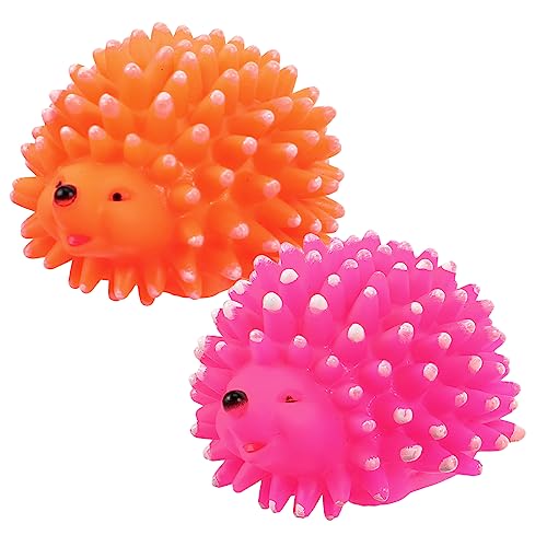 WOONEKY 2 Stück Quietschendes Kauspielzeug für Hunde Langlebiges Bissfestes Pet Teething Toy zur Zahnpflege und Stressreduktion Interaktive für Welpen und Hunde Zufällige Zufällige Farbe von WOONEKY