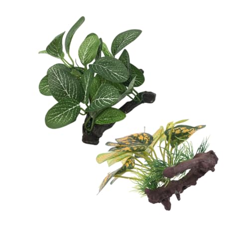 WOONEKY 2 Stücke Dekoration für Fischbecken Betta Hängematte und Versteck für Kleine Aquarien für Reptilien und Schildkröten WOONEKY 2 Stücke Dekoration für Fischbecken Betta Hängematte und Versteck für Kleine Aquarien für Reptilien und Schildkröten von WOONEKY