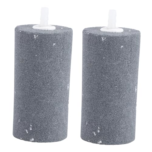 WOONEKY Fischstein-Set 2 Stück Robuster Luftblasenstein 50 X 100 Mm Siliziumkarbid-Material Sauerstoffpumpe Für Aquarien von WOONEKY