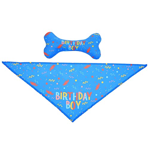 WOONEKY Lätzchen für Den Geburtstag Von Haustieren 2er-Pack Dreieckstuch und Zubehör für Hundespielzeug WOONEKY Lätzchen für Den Geburtstag Von Haustieren 2er-Pack Dreieckstuch und Zubehör für Hundespielzeug von WOONEKY