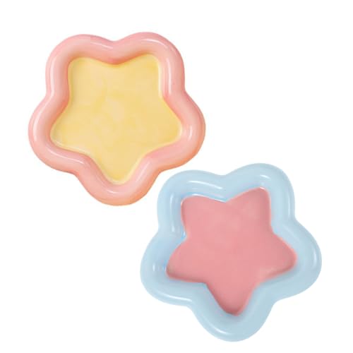 WOONEKY 2 kleine Keramik-Katzennäpfe, Futterteller für Kätzchen und kleine Hunde, multifunktionale Futternäpfe für Futter und Wasser von WOONEKY