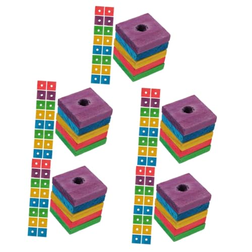 WOONEKY 5 Sätze Papagei-Spielzeug Zum Abziehen des Steckers Vogel-bissspielzeug Kauspielzeug Aus Holz Papagei-bauspielzeug-Set Für Aras 50 Stück * 5 WOONEKY 5 Sätze Papagei-Spielzeug Zum Abziehen des Steckers Vogel-bissspielzeug Kauspielzeug Aus Holz Papagei-bauspielzeug-Set Für Aras 50 Stück * 5 von WOONEKY