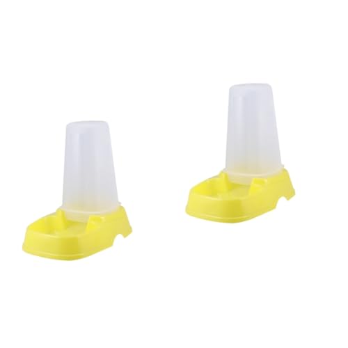 WOONEKY 2 Stücke Pet Feeder Automatische Lebensmittel Dispenser Hund Katze Verwenden Sicher Kunststoff Für Einzelne Oder Mehrere Einfach Zu Pflegen von WOONEKY