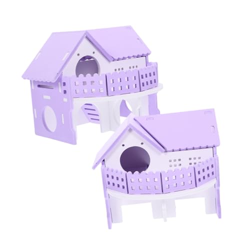 WOONEKY 2-teiliges PVC-Meerschweinchenhaus doppelschichtige Villa Lebensraum für Hamster Kleintierversteck Burg Meerschweinchenhöhle WOONEKY 2-teiliges PVC-Meerschweinchenhaus doppelschichtige Villa Lebensraum für Hamster Kleintierversteck Burg Meerschweinchenhöhle von WOONEKY