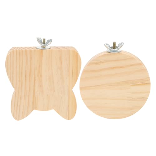 WOONEKY Papageienkäfig-Sprungplattformen 2 Stück Holz Haustier-Vogelspielzeug für Käfig Hamsterkäfig-Plattform WOONEKY Papageienkäfig-Sprungplattformen 2 Stück Holz Haustier-Vogelspielzeug für Käfig Hamsterkäfig-Plattform von WOONEKY