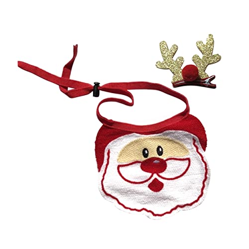 WOONEKY Hundehalsband Deko Weihnachten Haustierhalsband Lätzchen 2 Stück Dreieckstuch Für Hunde Und Katzen Lustig Stilvoll WOONEKY Hundehalsband Deko Weihnachten Haustierhalsband Lätzchen 2 Stück Dreieckstuch Für Hunde Und Katzen Lustig Stilvoll von WOONEKY