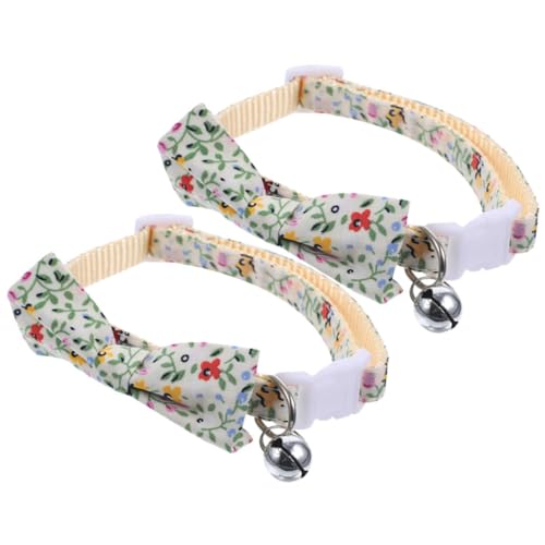 WOONEKY Niedliches Katzenhalsband mit Glöckchen und Fliege dekoratives Haustierhalsband für Ihr entzückendes Haustier WOONEKY Niedliches Katzenhalsband mit Glöckchen und Fliege dekoratives Haustierhalsband für Ihr entzückendes Haustier von WOONEKY