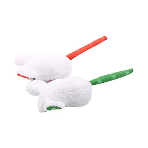 WOONEKY Katzenkratzschutz Plüschmaus-Spielzeug 2er-Pack interaktives Spielzeug für Katzen WOONEKY Katzenkratzschutz Plüschmaus-Spielzeug 2er-Pack interaktives Spielzeug für Katzen von WOONEKY