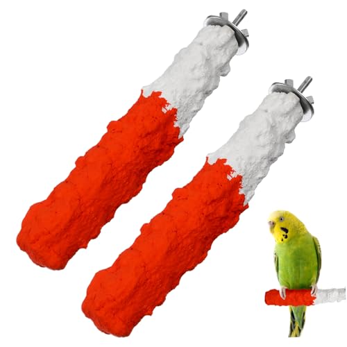 WOONEKY 2St Vogelbarsch Barsch Holzständer Spielzeug Cuttlebone für Sittiche. Haustierzubehör Vogelkäfig Papageienbarsch Papageienzubehör Nagel Papageienständer der Vogel Vogelregal WOONEKY 2St Vogelbarsch Barsch Holzständer Spielzeug Cuttlebone für Sittiche. Haustierzubehör Vogelkäfig Papageienbarsch Papageienzubehör Nagel Papageienständer der Vogel Vogelregal von WOONEKY