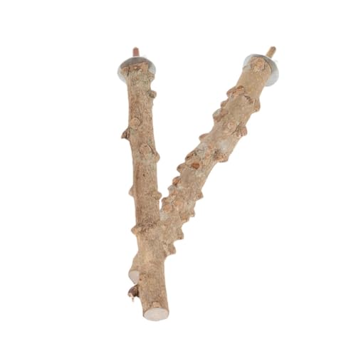 WOONEKY 2er-Pack Papageien-vogelspielzeug Natürliche Holzplattform Schleifstab Papageien-spielständer Für Papageien Vögel Heimtierbedarf Zufälliger Stil von WOONEKY