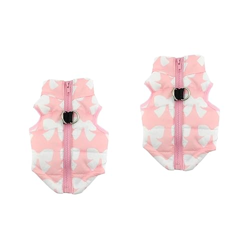 WOONEKY 2 Stücke Weste Für Haustier Hund Weiche Baumwolle Hund Jacke Warme Haustier Mantel Bekleidung Pet Liefert Größe S WOONEKY 2 Stücke Weste Für Haustier Hund Weiche Baumwolle Hund Jacke Warme Haustier Mantel Bekleidung Pet Liefert Größe S von WOONEKY