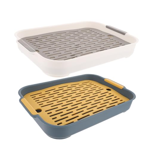 WOONEKY 2PCS Kaninchentoilette Innen Hasentoilette Erhöhter Zaun für Haustiere Einfach zu pflegen WOONEKY 2PCS Kaninchentoilette Innen Hasentoilette Erhöhter Zaun für Haustiere Einfach zu pflegen von WOONEKY