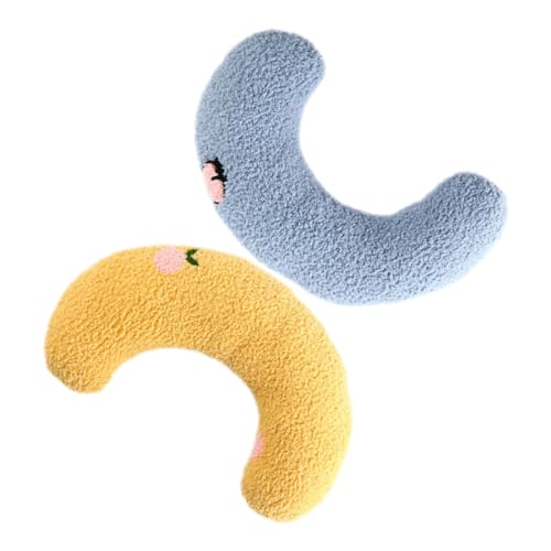 WOONEKY 2PCS Katzenkissen Katzenkätzchenkissen U-förmiges Katzenhalskissen Weich für Indoor-Katzen WOONEKY 2PCS Katzenkissen Katzenkätzchenkissen U-förmiges Katzenhalskissen Weich für Indoor-Katzen von WOONEKY