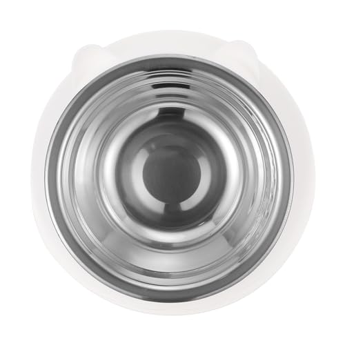 WOONEKY 2st Edelstahlschüssel Für Haustiere Haustiernapf Mit Ständer Geneigter Katzennapf Hundefutter Hundegeschirr Katzenfutterteller Schräger Futternapf Für Katzen Weiß Rostfreier Stahl WOONEKY 2st Edelstahlschüssel Für Haustiere Haustiernapf Mit Ständer Geneigter Katzennapf Hundefutter Hundegeschirr Katzenfutterteller Schräger Futternapf Für Katzen Weiß Rostfreier Stahl von WOONEKY