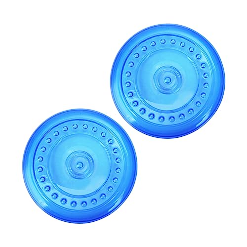 WOONEKY 2stücke Hundefrisbee Spielzeug Interaktive Kauspielzeuge Für Hunde Für Teething Und Outdoor-aktivitäten Blau Mittelgroß Spaß Für Haustiere WOONEKY 2stücke Hundefrisbee Spielzeug Interaktive Kauspielzeuge Für Hunde Für Teething Und Outdoor-aktivitäten Blau Mittelgroß Spaß Für Haustiere von WOONEKY