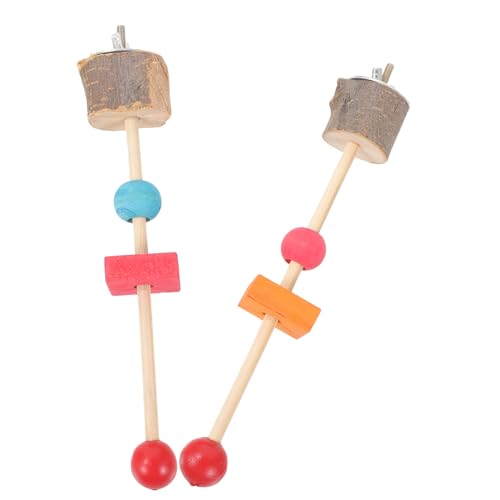WOONEKY Holz Vogel Sitzstange Steht Für Papageien 2 Stücke Vogel Käfig Spielzeug Harte Textur Für Sittiche WOONEKY Holz Vogel Sitzstange Steht Für Papageien 2 Stücke Vogel Käfig Spielzeug Harte Textur Für Sittiche von WOONEKY