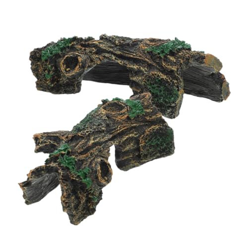 WOONEKY 2st Simulierte Holzdekoration Schlangenhaut Reptilienhaut Plattform Zum Für Haustiere Schildkrötenzubehör Reptiliendekor Dekorationen Für Schildkrötenpanzer Harz WOONEKY 2st Simulierte Holzdekoration Schlangenhaut Reptilienhaut Plattform Zum Für Haustiere Schildkrötenzubehör Reptiliendekor Dekorationen Für Schildkrötenpanzer Harz von WOONEKY