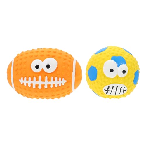 WOONEKY 2st Spielzeugball Haustier Kauen Zahnreinigungsspielzeug Für Haustiere Klingendes Spielzeug Hundekauen Quietschendes Welpenspielzeug Katzenspielzeug Hart Fußball Hündchen Emulsion WOONEKY 2st Spielzeugball Haustier Kauen Zahnreinigungsspielzeug Für Haustiere Klingendes Spielzeug Hundekauen Quietschendes Welpenspielzeug Katzenspielzeug Hart Fußball Hündchen Emulsion von WOONEKY