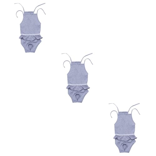 WOONEKY 3 Pcs Hund Hosen Einteiliges Weibliche Hund Windel Haustiere Windel Zeitraum Hosen Licht Grau WOONEKY 3 Pcs Hund Hosen Einteiliges Weibliche Hund Windel Haustiere Windel Zeitraum Hosen Licht Grau von WOONEKY