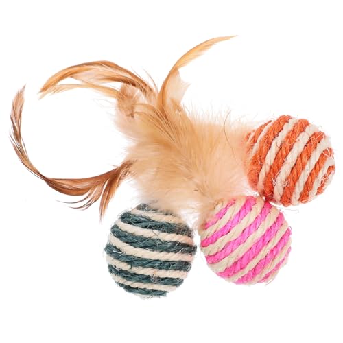 WOONEKY 3er-Pack Katzenminzenspielzeuge Bälle Haustierspielzeug Katzengreifspielzeug Plüschballspielzeug Katzenspielzeug für den Innenbereich Spielpuppe Haustier-Lernspielzeug WOONEKY 3er-Pack Katzenminzenspielzeuge Bälle Haustierspielzeug Katzengreifspielzeug Plüschballspielzeug Katzenspielzeug für den Innenbereich Spielpuppe Haustier-Lernspielzeug von WOONEKY