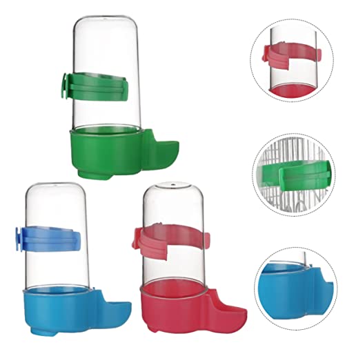 WOONEKY 3-teiliger Papageien-futterspender Vogelkäfig Automatische Trinkwasserflasche Papageien-wassernapf Futterspender Für Papageienkäfig WOONEKY 3-teiliger Papageien-futterspender Vogelkäfig Automatische Trinkwasserflasche Papageien-wassernapf Futterspender Für Papageienkäfig von WOONEKY