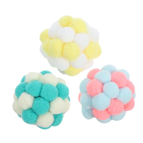 WOONEKY Katzen Spielzeug Katzen Spielball 3 Stück Plüsch Katzenkratzer Katzenbälle Katzenkratzball Kratzball Für Kätzchen WOONEKY Katzen Spielzeug Katzen Spielball 3 Stück Plüsch Katzenkratzer Katzenbälle Katzenkratzball Kratzball Für Kätzchen von WOONEKY