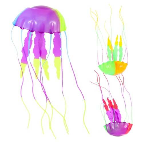 WOONEKY Dekoratives Quallen-Ornament für Aquarien einzigartiges Aquarium-Ornament für die Inneneinrichtung WOONEKY Dekoratives Quallen-Ornament für Aquarien einzigartiges Aquarium-Ornament für die Inneneinrichtung von WOONEKY