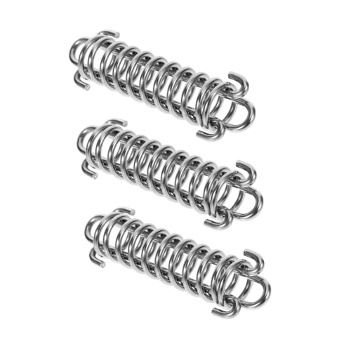 WOONEKY 3 Stück Teiliges Hundeleinen-Dämpfer Edelstahl Stoßdämpfende Zugfeder für Große Hunde Federnde Leine mit Shock Absorber Langlebig für Outdoor-aktivitäten und Camping von WOONEKY