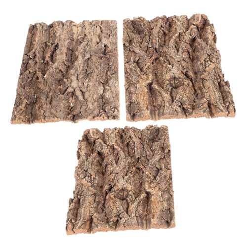 WOONEKY 3 Stück Teiliges Korkrinde Dekoration für Terrarien und Aquarien für Reptilien Wie Eidechsen Schlangen und Spinnen WOONEKY 3 Stück Teiliges Korkrinde Dekoration für Terrarien und Aquarien für Reptilien Wie Eidechsen Schlangen und Spinnen von WOONEKY