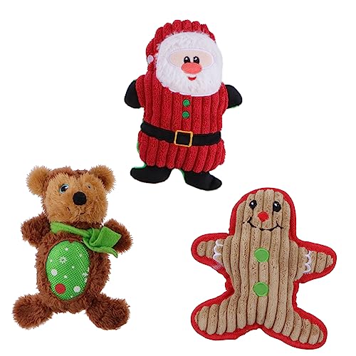 WOONEKY Haustierspielzeug Weihnachten Hundequietschspielzeug Bissfestigkeit Hundespielzeug Haustier-Soundspielzeug Robustes Kauspielzeug für Hunde WOONEKY Haustierspielzeug Weihnachten Hundequietschspielzeug Bissfestigkeit Hundespielzeug Haustier-Soundspielzeug Robustes Kauspielzeug für Hunde von WOONEKY