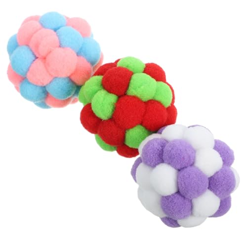 WOONEKY Katze mit Bällen 3 Stück interaktives Katzenspielzeug Bälle Plüschspielzeug für den Innenbereich lustig und sicher für Katzen WOONEKY Katze mit Bällen 3 Stück interaktives Katzenspielzeug Bälle Plüschspielzeug für den Innenbereich lustig und sicher für Katzen von WOONEKY