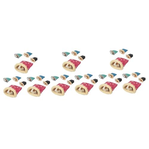 WOONEKY 3-teiliger Kuschelsack Für Haustiere Meerschweinchenbett Wickeltasche Tragbares Haustiernest Warme Schlafmatte Für Hamster Haustierschlafsack WOONEKY 3-teiliger Kuschelsack Für Haustiere Meerschweinchenbett Wickeltasche Tragbares Haustiernest Warme Schlafmatte Für Hamster Haustierschlafsack von WOONEKY