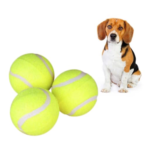 WOONEKY Kauspielzeug für Hunde aus Gummi Tennisball für Hunde Robustes Haustierspielzeug Molarenreinigung interaktiver Spaß WOONEKY Kauspielzeug für Hunde aus Gummi Tennisball für Hunde Robustes Haustierspielzeug Molarenreinigung interaktiver Spaß von WOONEKY