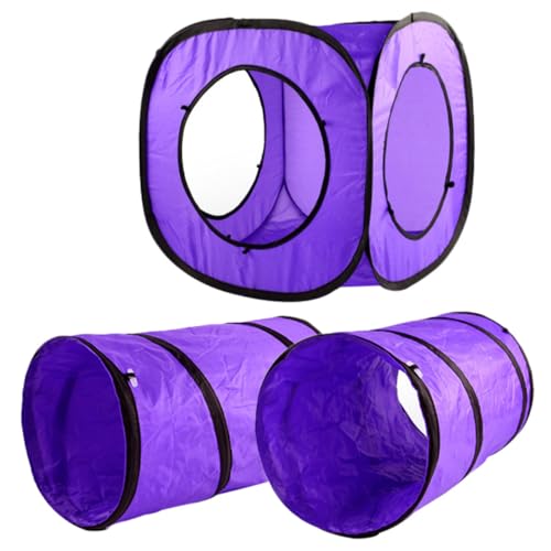 WOONEKY Katzenkanal-Spielzeug-Set 3-teilig S Katzentunnel-Spielzeug Haustier-Kätzchen Katzentunnel-Röhrenspielzeug einfach zusammenklappbares Design für die Aufbewahrung auf Reisen WOONEKY Katzenkanal-Spielzeug-Set 3-teilig S Katzentunnel-Spielzeug Haustier-Kätzchen Katzentunnel-Röhrenspielzeug einfach zusammenklappbares Design für die Aufbewahrung auf Reisen von WOONEKY