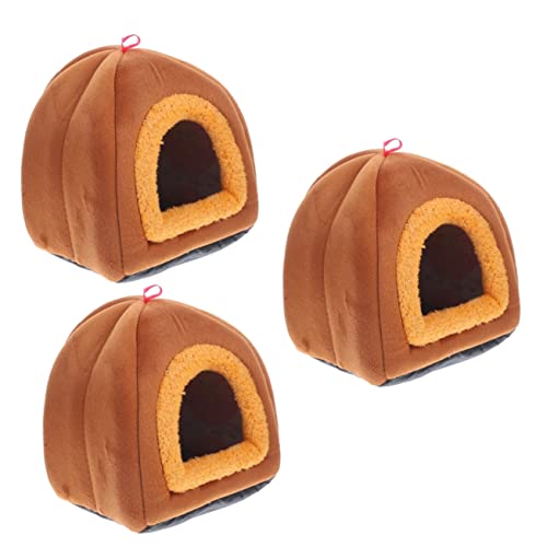 WOONEKY 3 Stücke Luxuriöse Bett Haustier Nest Warme Nester Für Chinchilla Und Hamster von WOONEKY