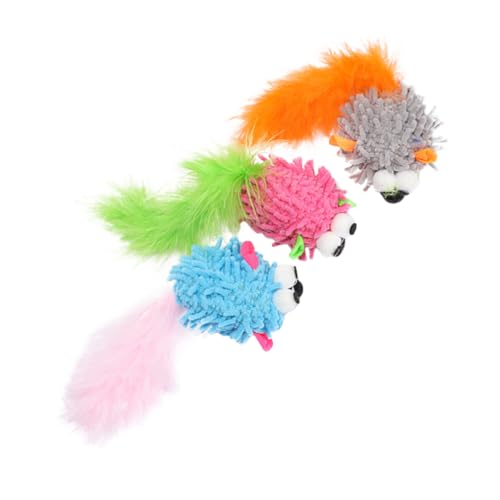 WOONEKY Katzenspielzeug Katzen-Backenzahnspielzeug Interaktives Spielzeug für Hauskatzen Katzenminze- -Spielzeug-Set Zufällige Farbe WOONEKY Katzenspielzeug Katzen-Backenzahnspielzeug Interaktives Spielzeug für Hauskatzen Katzenminze- -Spielzeug-Set Zufällige Farbe von WOONEKY