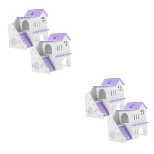 WOONEKY 4 Sätze Hamsterhöhle-loft Hamsterverstecke Hamsterkäfig Hamsterhaus Versteck Versteckhaus Für Meerschweinchen Dekoratives Rattenversteck Entzückendes Rattenversteck Rattenhaus PVC WOONEKY 4 Sätze Hamsterhöhle-loft Hamsterverstecke Hamsterkäfig Hamsterhaus Versteck Versteckhaus Für Meerschweinchen Dekoratives Rattenversteck Entzückendes Rattenversteck Rattenhaus PVC von WOONEKY