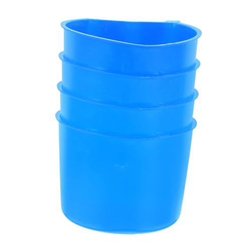 WOONEKY 4 Stück Hängende Futter und Wasserschalen für Käfige Verstärkt Installieren für Vögel Kaninchen und Kleine Tiere Blau WOONEKY 4 Stück Hängende Futter und Wasserschalen für Käfige Verstärkt Installieren für Vögel Kaninchen und Kleine Tiere Blau von WOONEKY