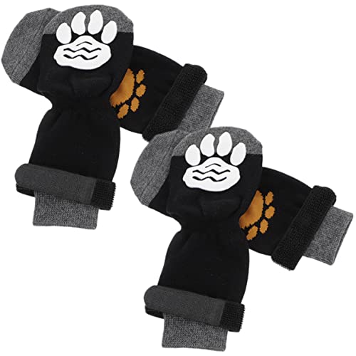 WOONEKY 4Pcs Hund Socken Pfoten Socken Hund Haustier Socken Pfoten Protektoren Tragen-beständig Baumwolle WOONEKY 4Pcs Hund Socken Pfoten Socken Hund Haustier Socken Pfoten Protektoren Tragen-beständig Baumwolle von WOONEKY
