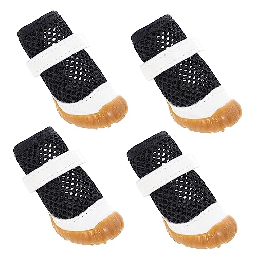 WOONEKY Hundestiefel 4er-Pack Mesh-hundeschuhe – für Hunde Atmungsaktives Haustier WOONEKY Hundestiefel 4er-Pack Mesh-hundeschuhe – für Hunde Atmungsaktives Haustier von WOONEKY