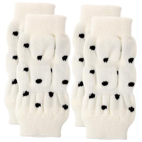 WOONEKY 4 Stück Beinwärmer für Hunde gestrickte Beinmanschetten weiche atmungsaktive Haustiersocken aus Baumwolle Hundeleggings für Schutz bei kaltem Wetter WOONEKY 4 Stück Beinwärmer für Hunde gestrickte Beinmanschetten weiche atmungsaktive Haustiersocken aus Baumwolle Hundeleggings für Schutz bei kaltem Wetter von WOONEKY