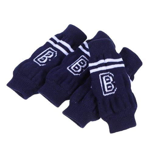 WOONEKY 4 Stück Hund Ellenbogenschoner Gestrickte Pet Beinwärmer Elastische Gelenkprotektoren für Kleine Hunde Beinschutz für Optimale und von WOONEKY