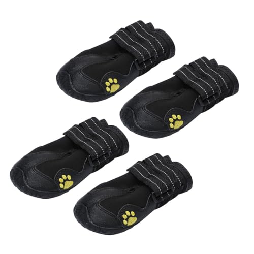 WOONEKY 4 Stück Hundeschuhe Teilig rutschfeste wasserdichte Pfotenschutz Schuhe für Kleine Hunde Verschleißfeste Atmungsaktive Outdoor Hundestiefel Schützend und Bequem für Alltag und WOONEKY 4 Stück Hundeschuhe Teilig rutschfeste wasserdichte Pfotenschutz Schuhe für Kleine Hunde Verschleißfeste Atmungsaktive Outdoor Hundestiefel Schützend und Bequem für Alltag und von WOONEKY